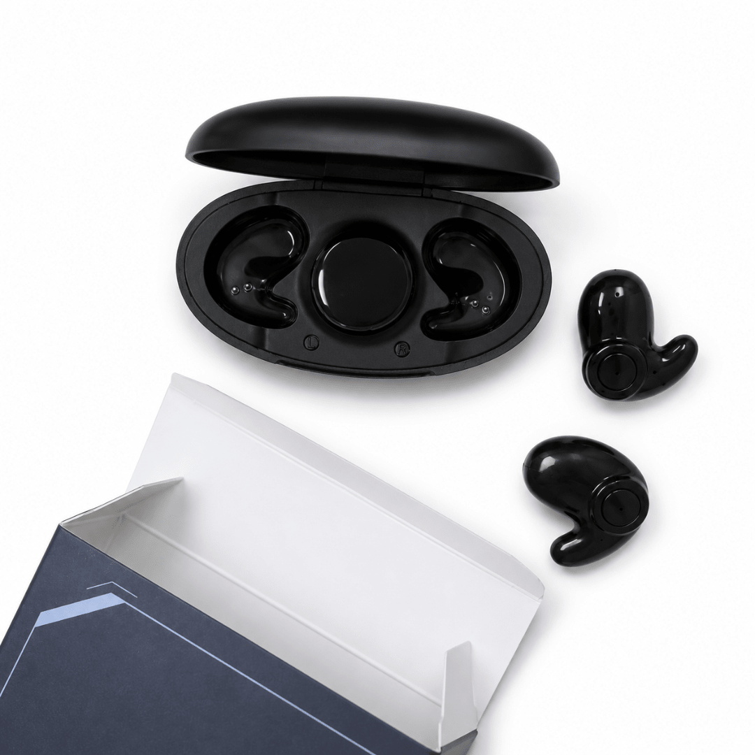 Auricolari Bluetooth Wireless con Cancellazione del Rumore 5.3 Ergonomici con Custodia di Ricarica