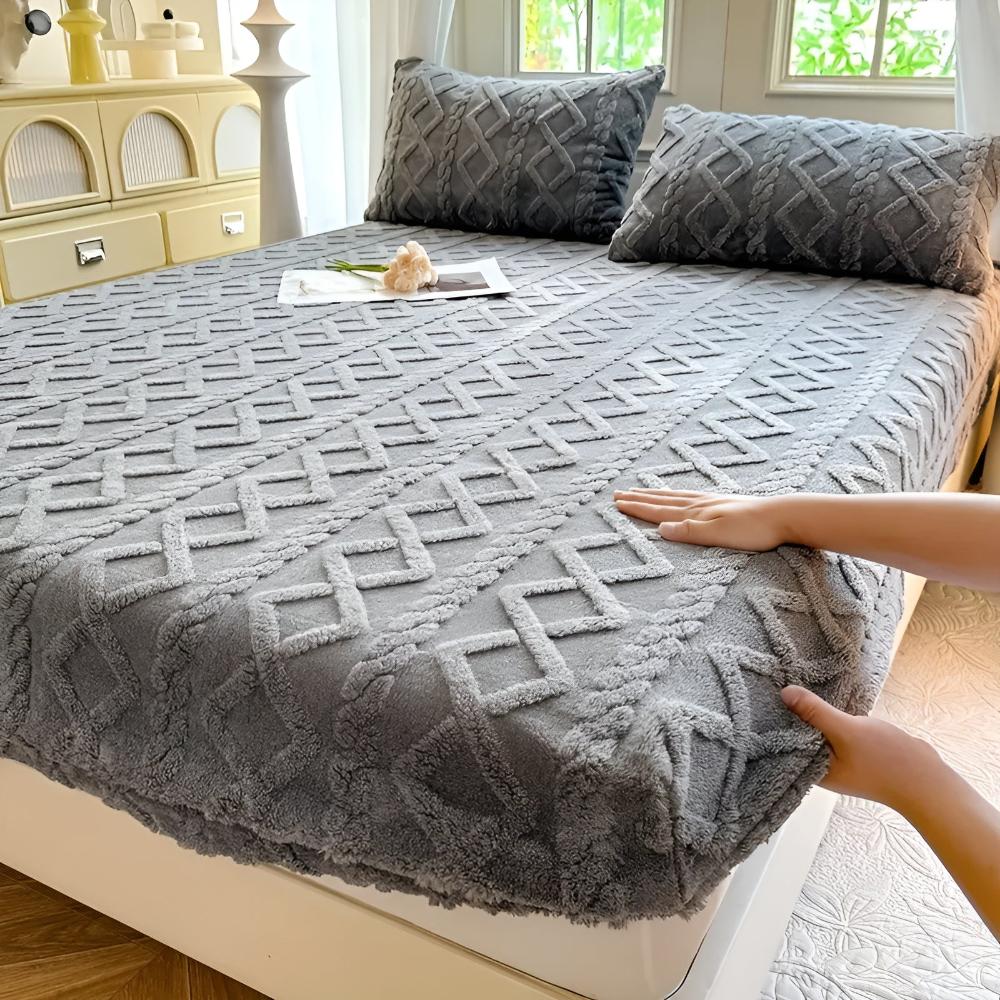 Set Lenzuola in Velluto Sherpa Luxe - Morbidezza e Comfort per Tutte le Stagioni