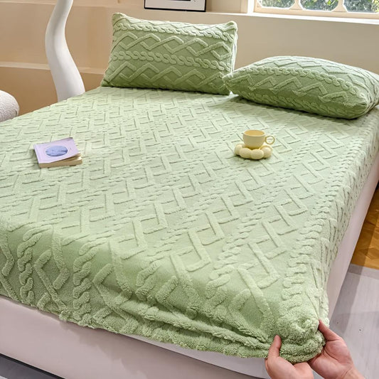 Set Lenzuola in Velluto Sherpa Luxe - Morbidezza e Comfort per Tutte le Stagioni