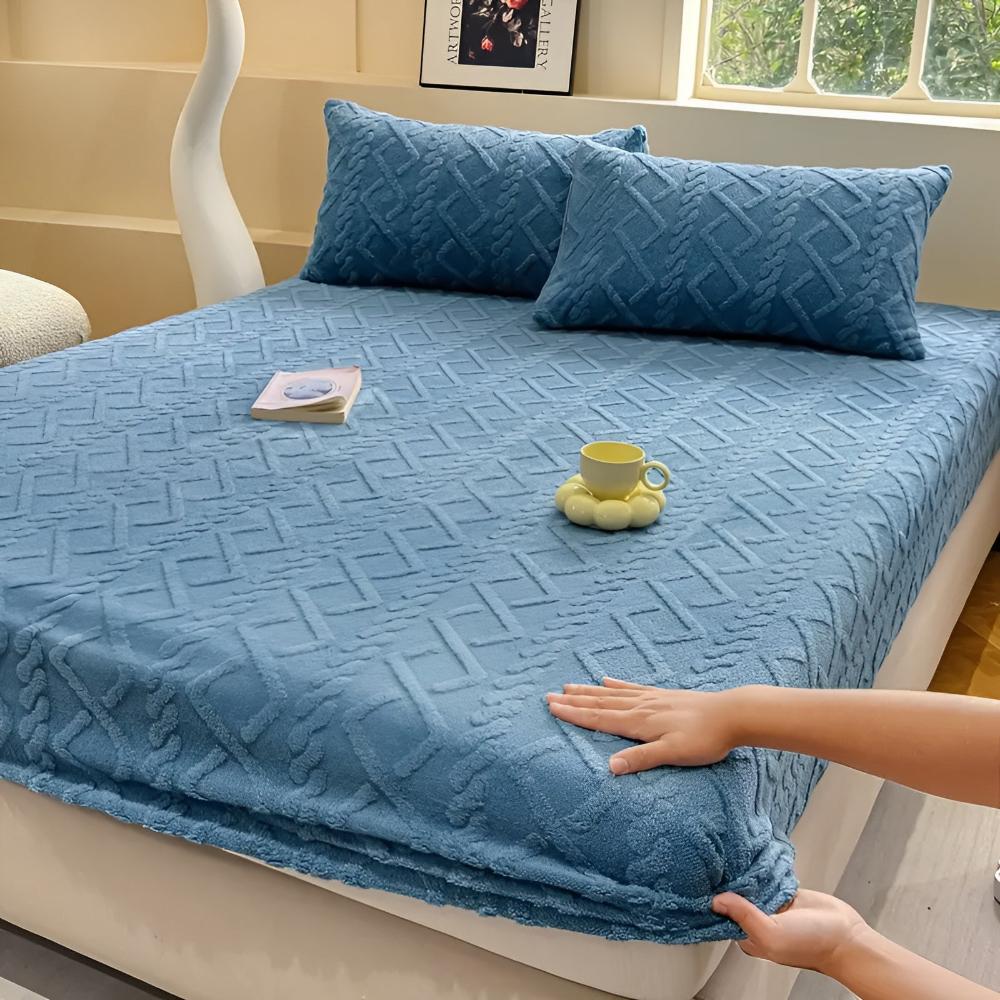 Set Lenzuola in Velluto Sherpa Luxe - Morbidezza e Comfort per Tutte le Stagioni