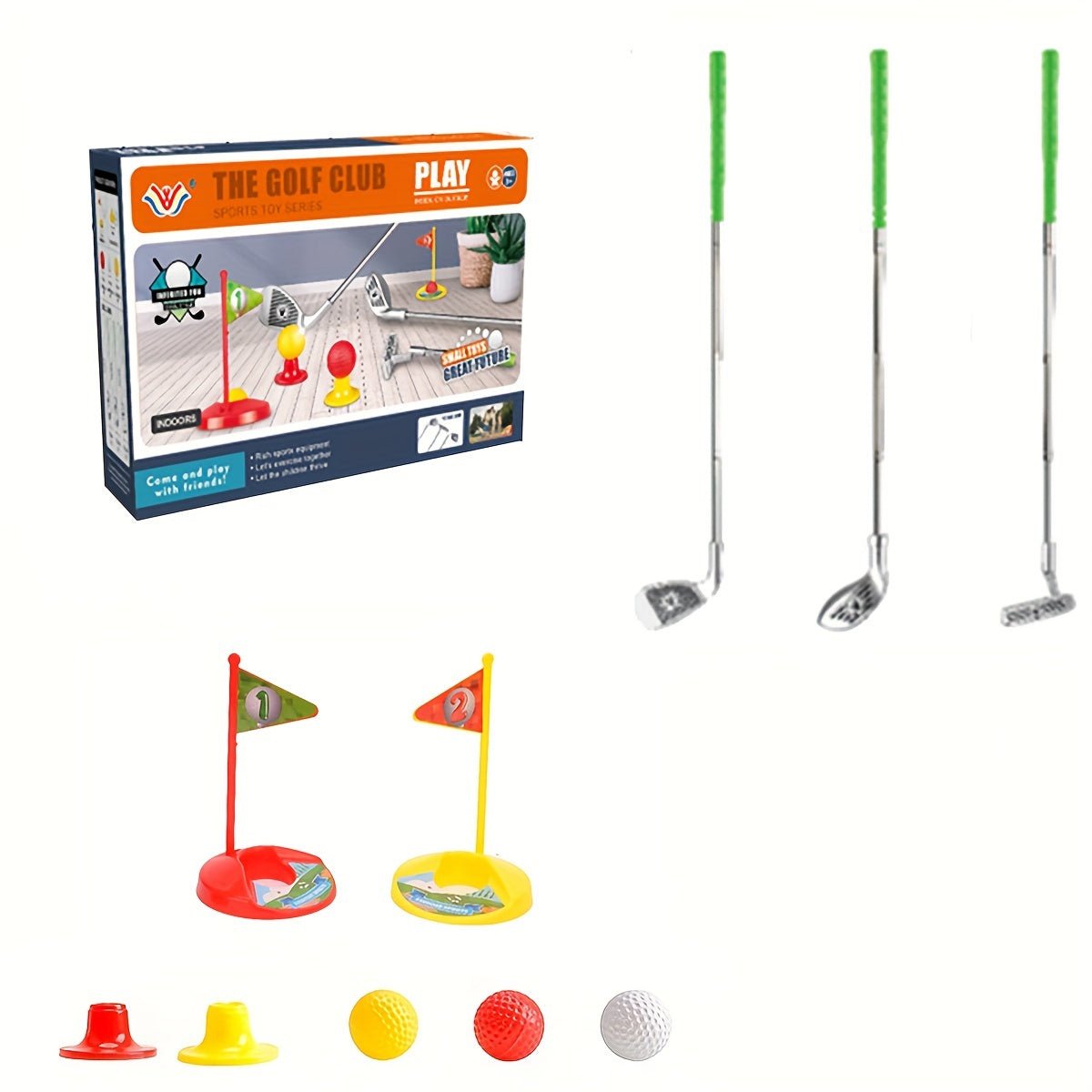 Set da Golf per Bambini - Mazze Regolabili per Sviluppo Motorio e Divertimento