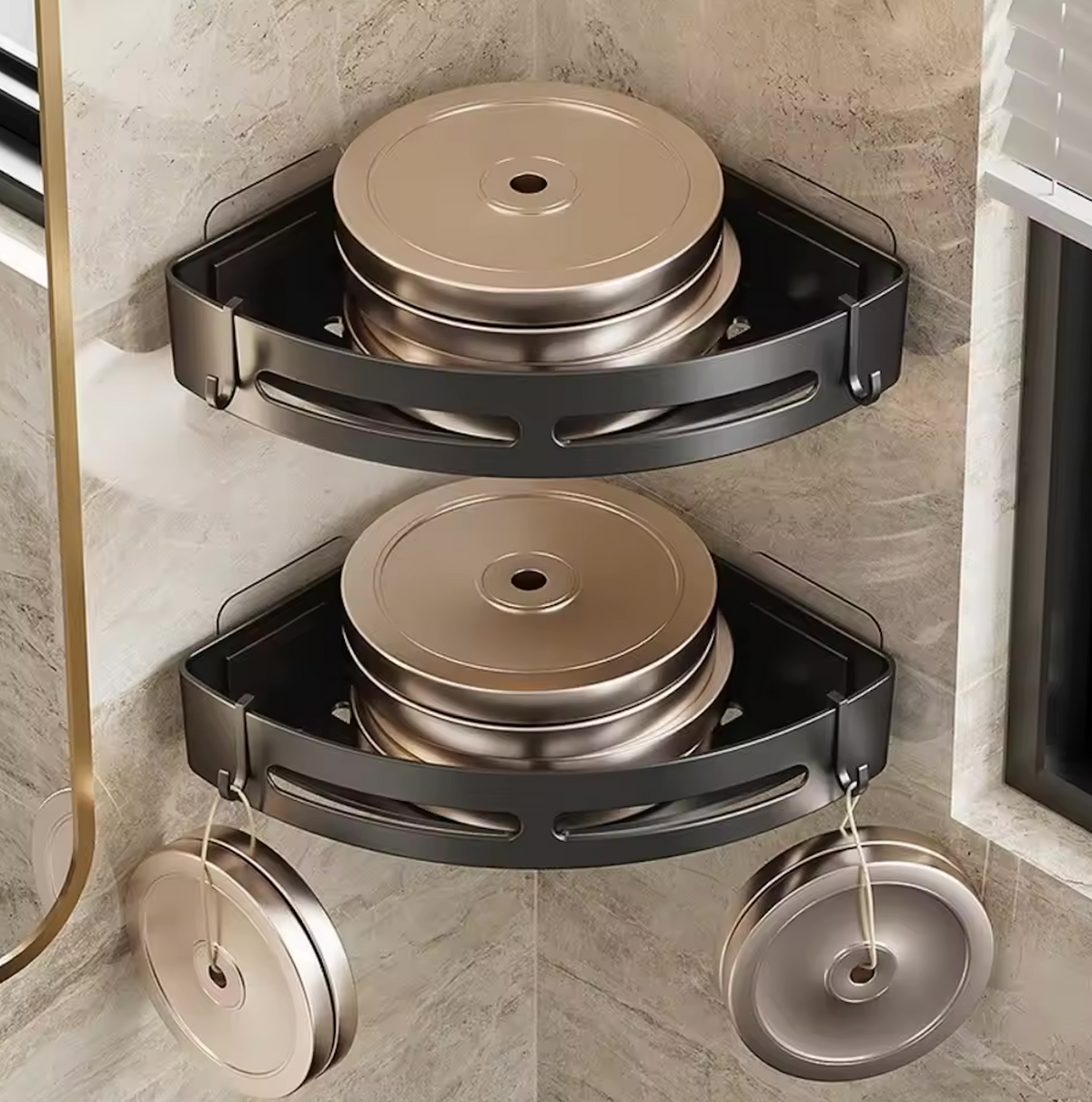 Étagère De Douche Transparente Sans Perçage - Rangement Pratique Et Moderne