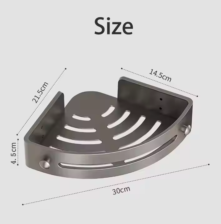 Étagère De Douche Transparente Sans Perçage - Rangement Pratique Et Moderne