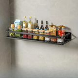 Étagère Murale de Cuisine avec Porte-Serviettes - Rangement Pratique