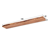 Étagère Murale en Bois d'Acacia - Design Industriel Unique
