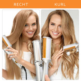 Piastra Per Capelli 2 In 1 - Lisciante Rotante Professionale Per Tutti I Tipi Di Capelli