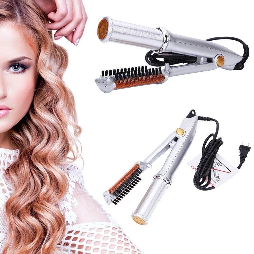 Piastra Per Capelli 2 In 1 - Lisciante Rotante Professionale Per Tutti I Tipi Di Capelli