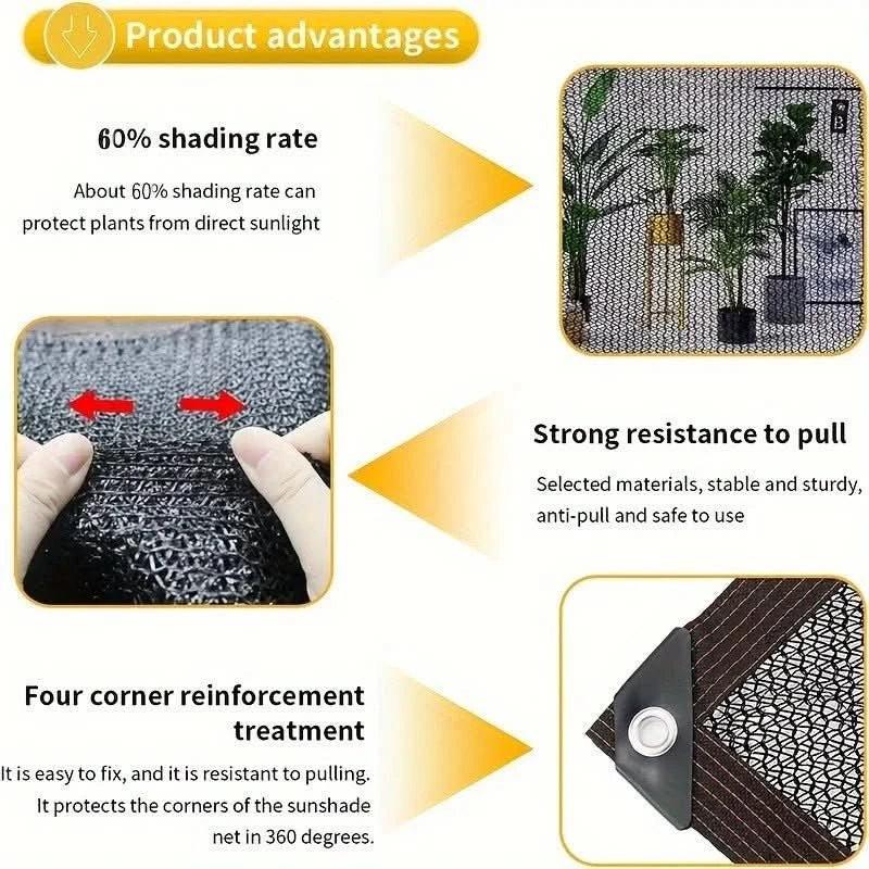 Filet Pare-Soleil ShadeGuard - Protection UV 70-80% pour Plantes