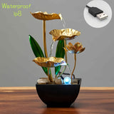 Fontana da Interni Lotus Serene - Decorazione Rilassante con Illuminazione a LED