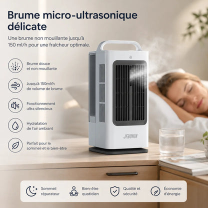 FrostEase - Mini Climatiseur Portable 3-en-1 Silencieux