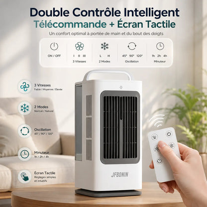 FrostEase - Mini Climatiseur Portable 3-en-1 Silencieux