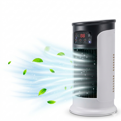 Climatiseur Portable Multifonction avec Roulettes - Air Frais et Énergisant