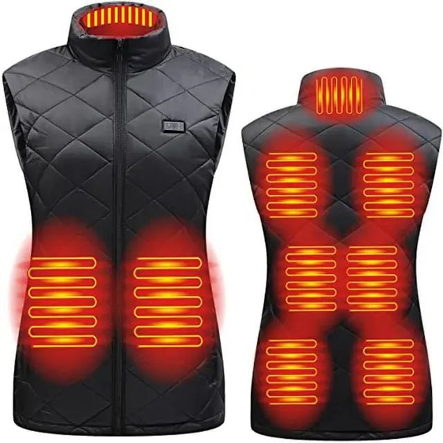 Gilet Chauffant Femme ThermaBelle USB - Veste Chauffante Infrarouge avec Batterie