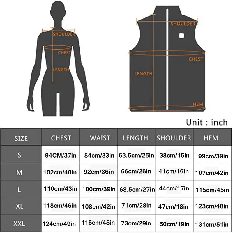 Gilet Chauffant Femme ThermaBelle USB - Veste Chauffante Infrarouge avec Batterie