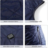 Gilet Chauffant Femme ThermaBelle USB - Veste Chauffante Infrarouge avec Batterie