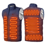 Gilet Chauffant Unisexe Avec Batterie - 9 Zones De Chaleur 55 °C