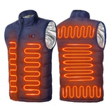 Gilet Chauffant Unisexe Avec Batterie - 9 Zones De Chaleur 55 °C
