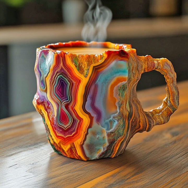 GlaceCup - Tasse à Café en Cristal Minéral Isolante 350-450ml