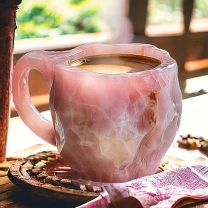 GlaceCup - Tasse à Café en Cristal Minéral Isolante 350-450ml