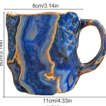 GlaceCup - Tazza da Caffè in Cristallo Minerale Termica 350-450ml
