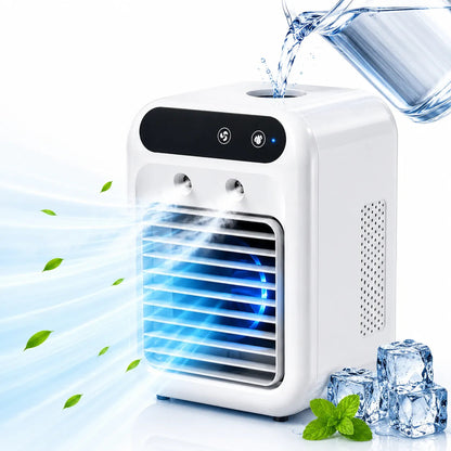 Glacéo - Refroidisseur d'Air Portable 3 en 1 avec Réservoir 500ML
