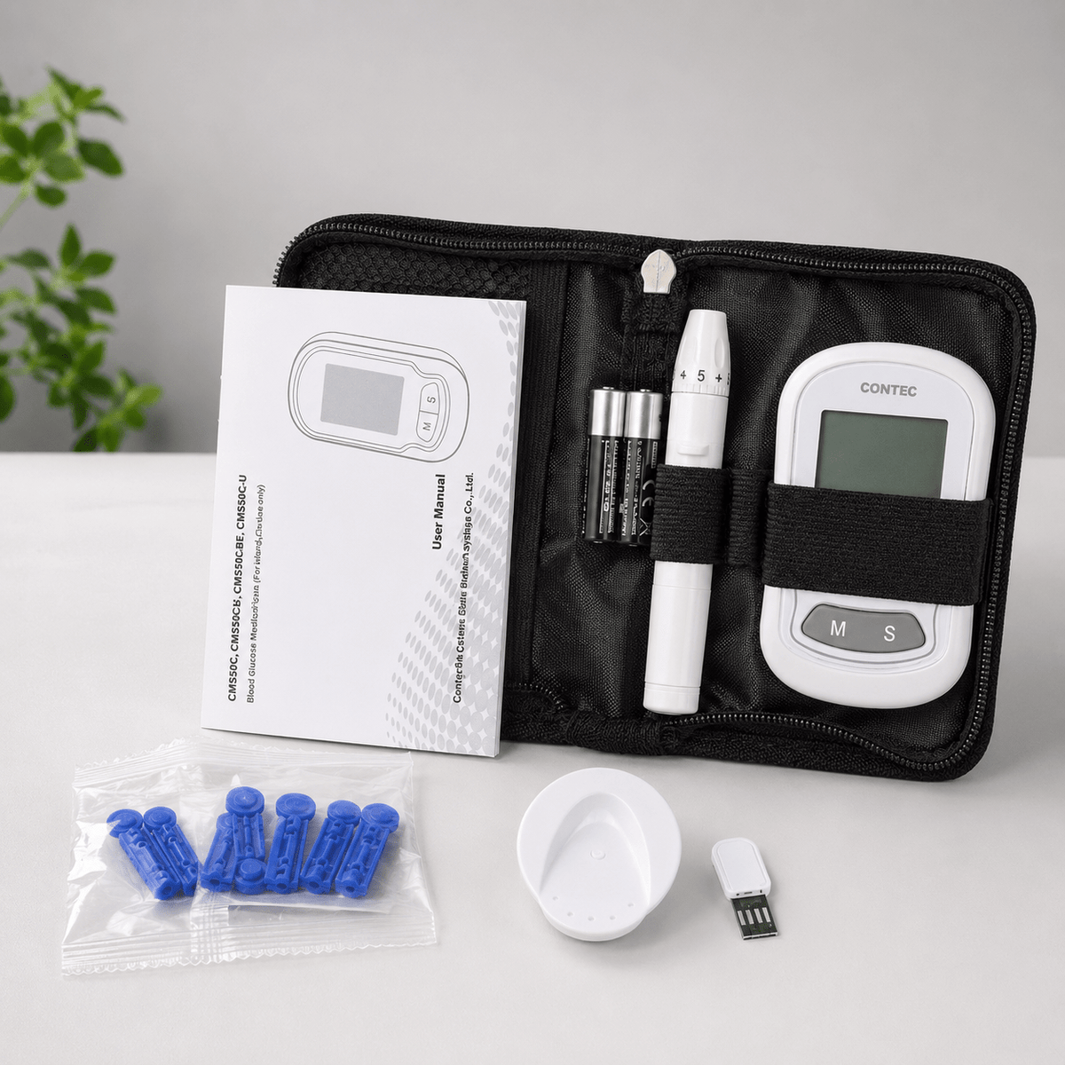 Glucometro Compatto Con Kit Test Colesterolo - Monitoraggio Facile a Casa