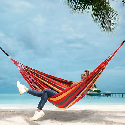Hamac Double RelaxoLounge - Toile Durable et Stabilité Antidérapante