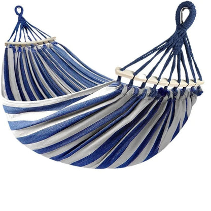 Hamac Double en Toile - Lit Suspendu Anti-Roulis pour Camping