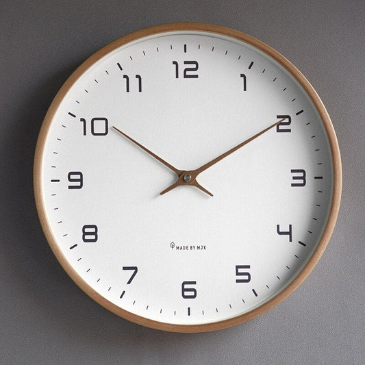 Orologio da Parete di Design Scandinavo in Legno - Eleganza Minimalista