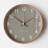 Horloge Murale Ronde Nordique - Design Silencieux et Élégant