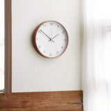 Horloge Murale Ronde Nordique - Design Silencieux et Élégant