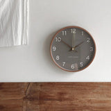 Horloge Murale Ronde Nordique - Design Silencieux et Élégant