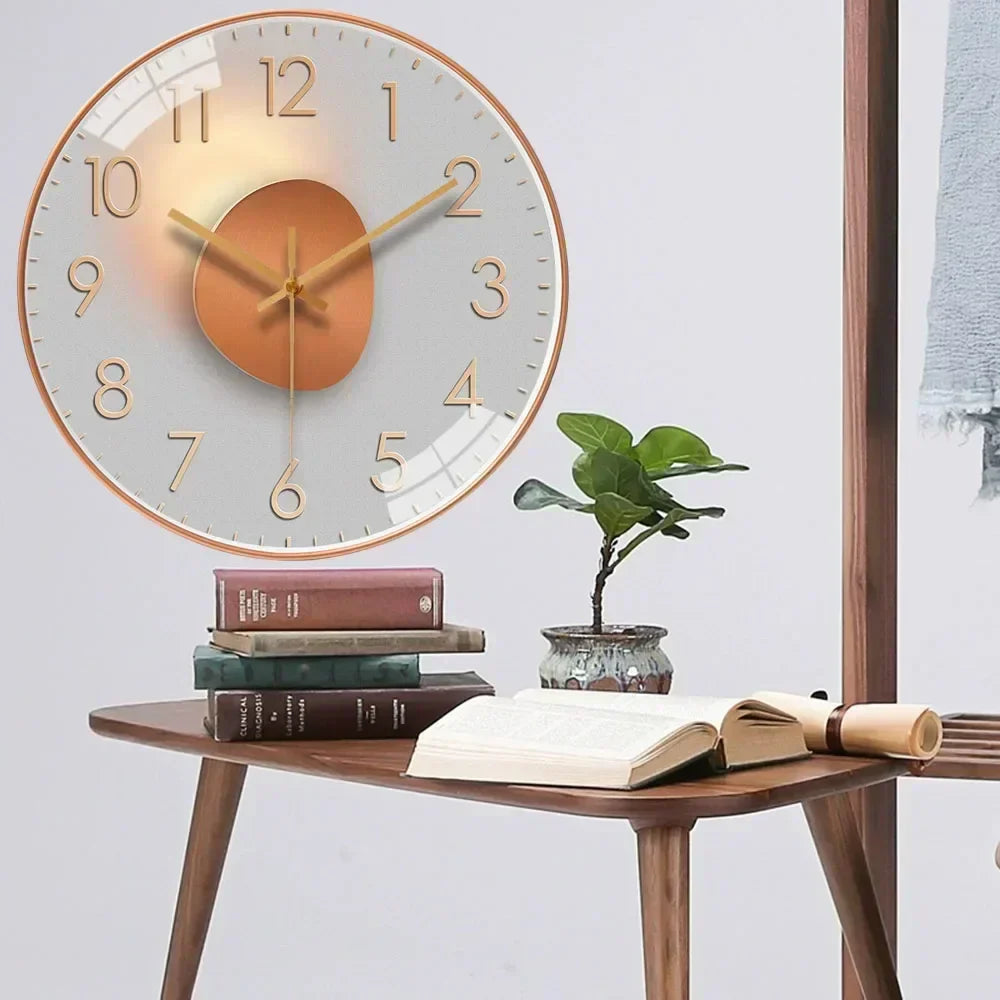 Horloge Murale Silencieuse Design Élégant - Pendule Murale Moderne