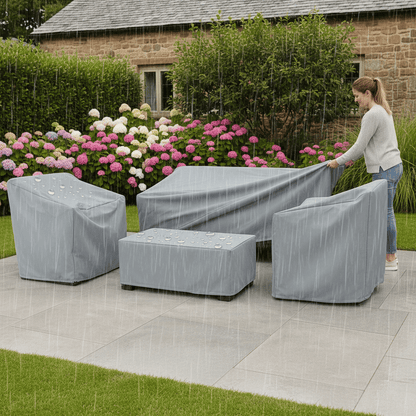 Housse Pour Salon De Jardin Wetterton - Protection Résistante aux Intempéries