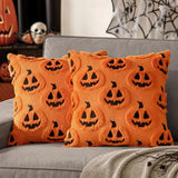 Housse de Coussin Citrouille - Douceur en Fausse Polaire