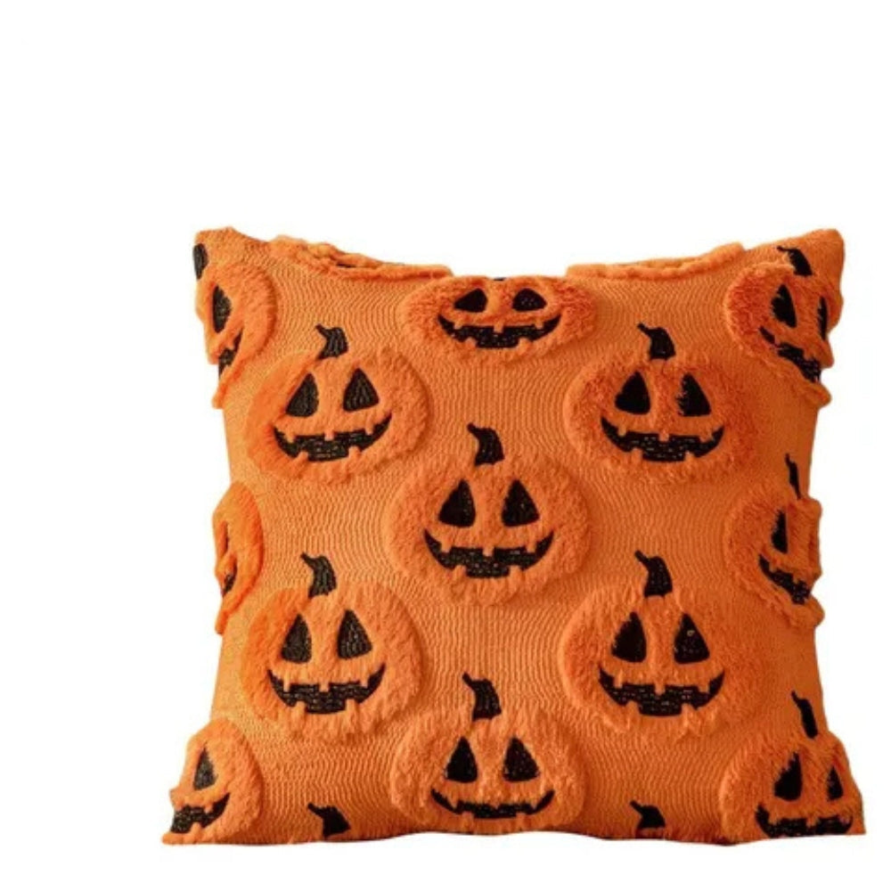 Housse de Coussin Citrouille - Douceur en Fausse Polaire
