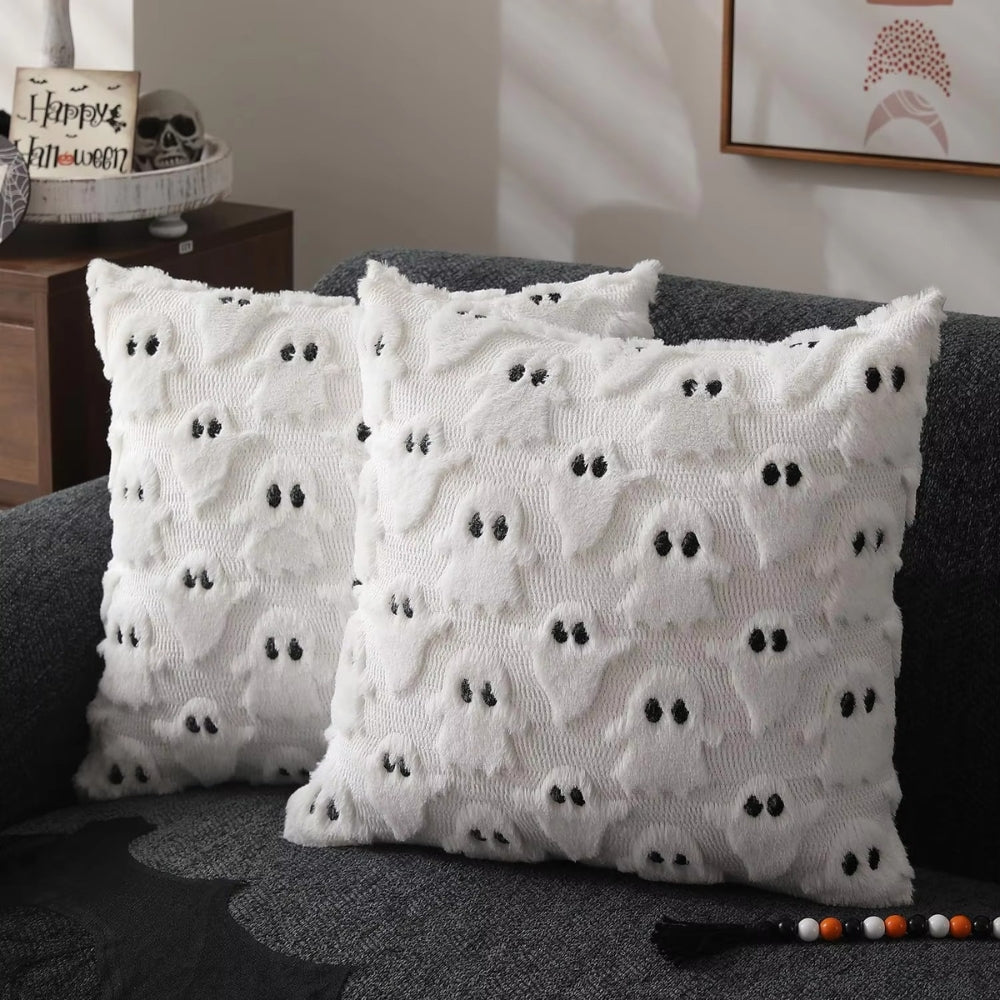 Housse de Coussin Citrouille - Douceur en Fausse Polaire