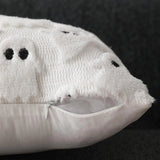 Housse de Coussin Halloween Fantôme 3D en Peluche Douce