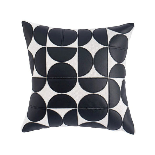 Fodera per Cuscino in Similpelle Ricamata - Eleganza Moderna 45 x 45cm