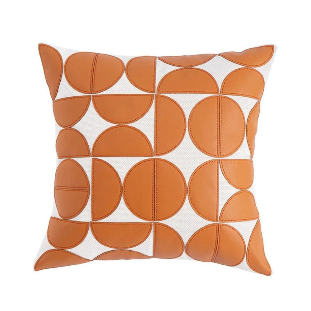 Fodera per Cuscino in Similpelle Ricamata - Eleganza Moderna 45 x 45cm