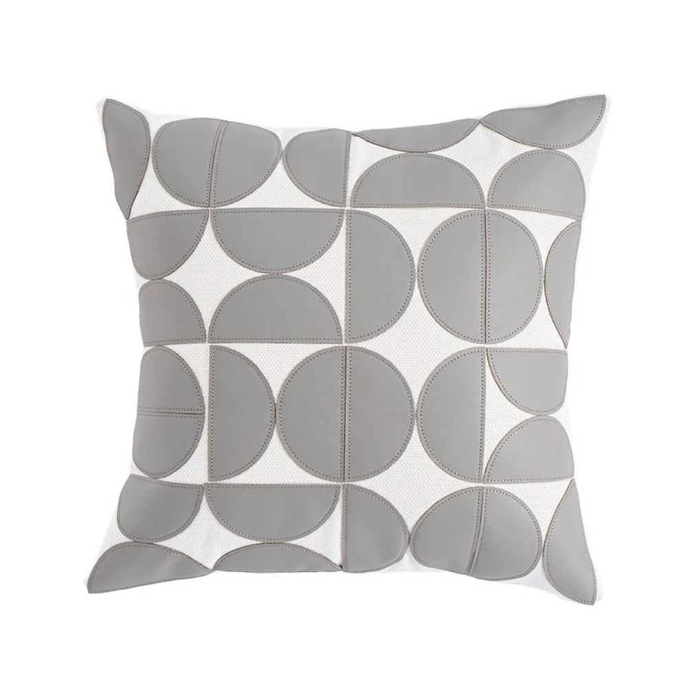 Fodera per Cuscino in Similpelle Ricamata - Eleganza Moderna 45 x 45cm