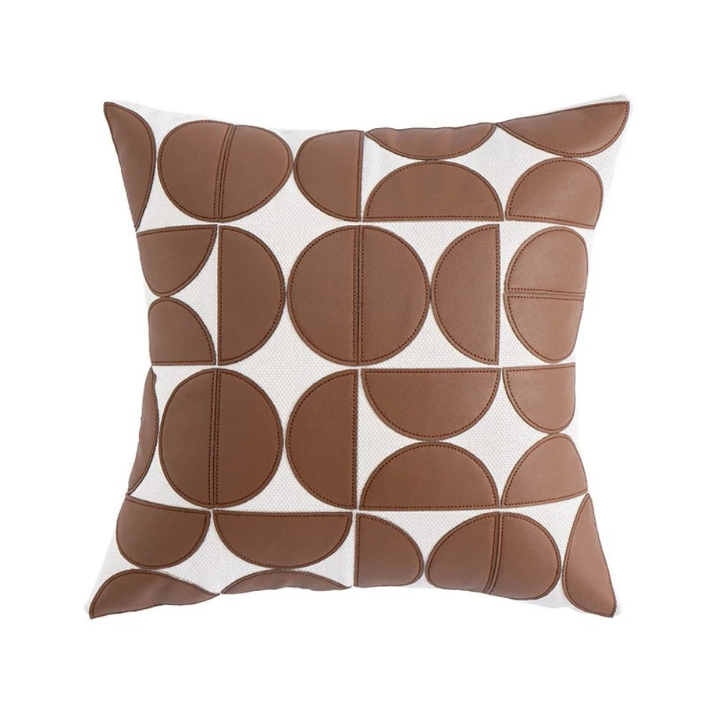 Fodera per Cuscino in Similpelle Ricamata - Eleganza Moderna 45 x 45cm