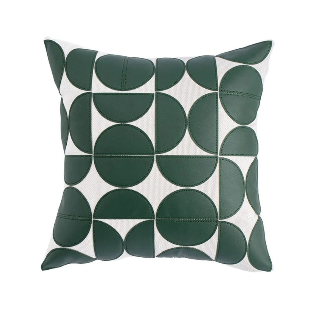 Fodera per Cuscino in Similpelle Ricamata - Eleganza Moderna 45 x 45cm