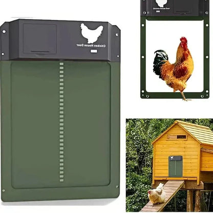 Obsetic Porte Poulailler Automatique Vert