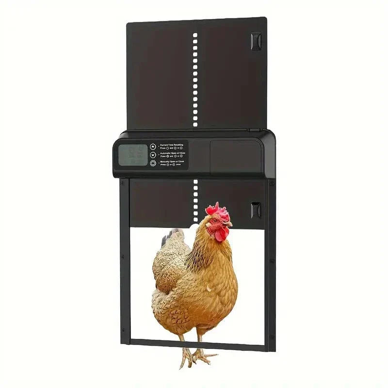 Obsetic Porte Poulailler Automatique Noir