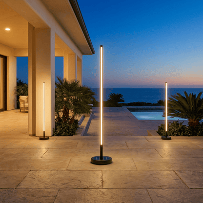Lampadaire Extérieur Moderne avec Chargement Solaire