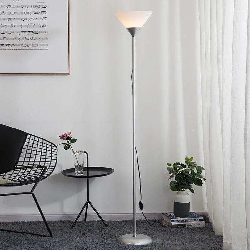 Lampadaire LED Design Contemporain Noir et Blanc pour Salon