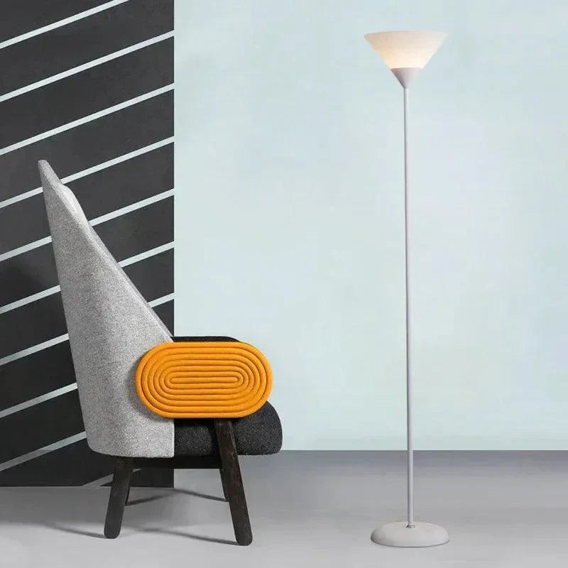 Lampadaire LED Design Contemporain Noir et Blanc pour Salon