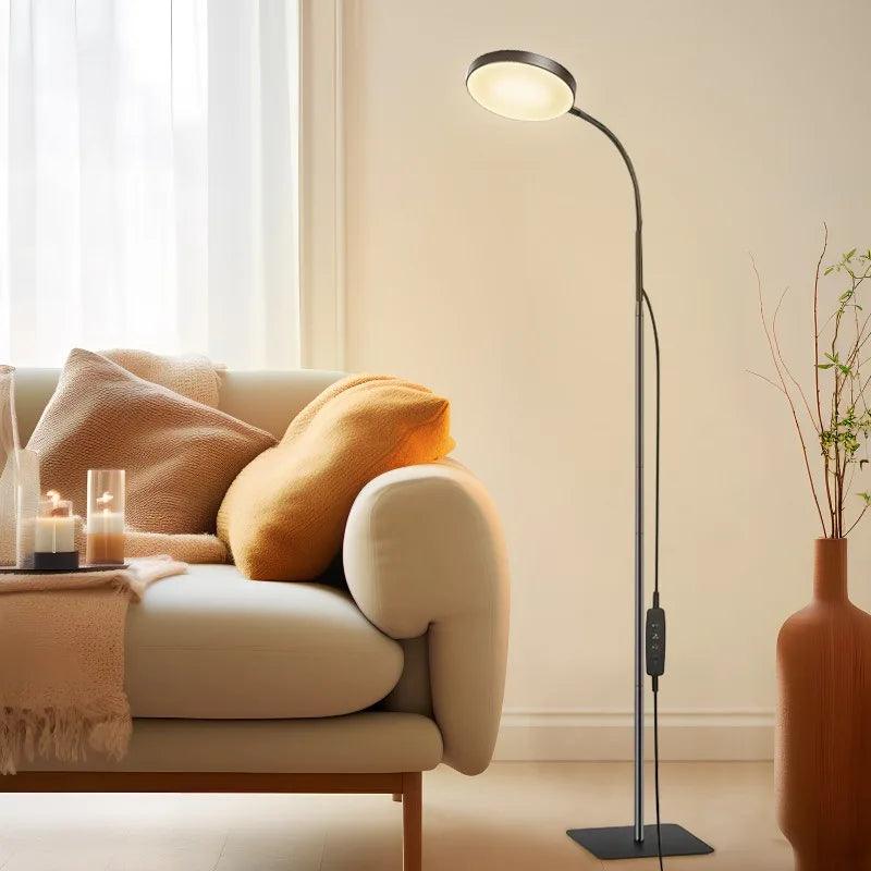 Lampadaire LED Design Réglable pour Salon - Éclairage Chic et Confortable