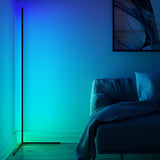 Lampadaire LED d'Angle Minimaliste avec Synchronisation Musicale